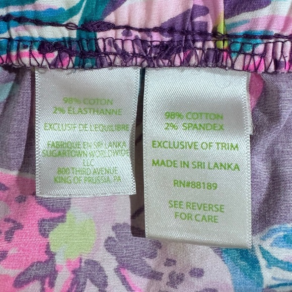 Lilly Pulitzer Dalci Stretch Shorts in Formentera Turquoise [1008] - Picture 8 of 9